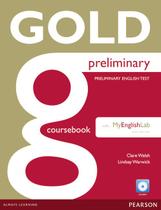 Livro - Gold Preliminary Coursebook with CD-ROM and Prelim MyLab Pack