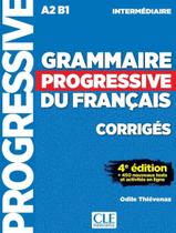Livro - Grammaire Progressive Du Francais - Niveau Intermediaire - Corriges - 4ª Ed - CLE INTERNATIONAL - PARIS Livro - Grammaire Progressive Du Francais - Niveau Intermediaire - Corriges - 4ª Ed - CLE INTERNATIONAL - PARIS