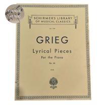 Livro grieg lyrical pieces for the piano op.68 volume 779 (estoque antigo)