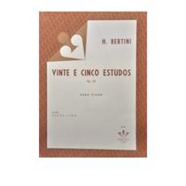 Livro h. bertini vinte e cinco estudos para piano op. 29