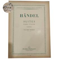 Livro handel suites para piano buonamici volumen primero n 1 a 8 (estoque antigo) - RICORDI
