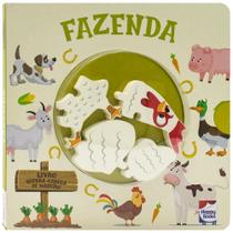 Livro - Happy Wood Livro Quebra-cabeça de madeira: Fazenda
