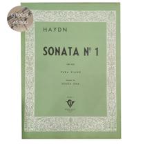 Livro haydn sonata n 1 em sol para piano revisao souza lima (estoque antigo)