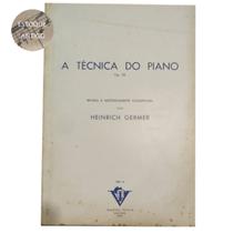 Livro heinrich germer a técnica do piano op. 28 revista e metôdicamente (estoque antigo) - IRMÃOS VITALE