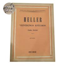 Livro heller veinticinco estudios para piano op. 47 rattalino (escoque antigo)