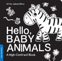 Livro Hello, Baby Animals High-Contrast - Duopress para Bebês