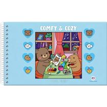 Livro Hello Kitty And Friends Cozy Coloring Book Livros de Literatura Infantil ENVIO IMEDIATO