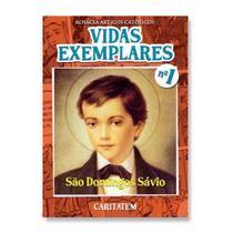 Livro ( História em Quadrinhos ) Vidas Exemplares - nº 1 - São Domingos de Sávio - Editora Caritatem