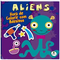 Livro - Hora de Colorir com adesivos: Aliens