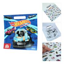 Livro - Hot Wheels - Colorir com alça e 100 adesivos Livro - Hot Wheels - Colorir com alça e 100 adesivos