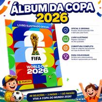 Livro Ilustrado Copa 2026 Oficial Panini Original Futebol Mundial Em Estoque