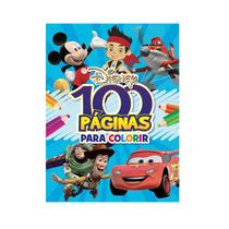 Livro Infantil 100 Páginas para Colorir - Disney Marvel Dinossauros Unicórnio - Bicho Esperto