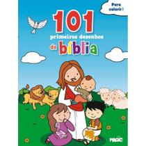 Livro Infantil 101 Meus Primeiros Desenhos da Bíblia