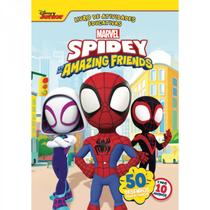 Livro infantil 50 páginas p colorir marvel spidey e amigos