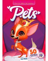 Livro infantil 50 páginas para colorir pets meninas Livro infantil 50 páginas para colorir pets meninas