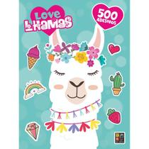 Livro Infantil 500 Adesivos Love Lhamas Editora Pé Da Letra - PLANETOON