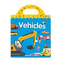 Livro Infantil Adesivos Reutilizáveis Veículos