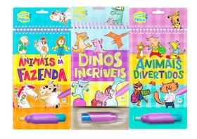 Livro Infantil Animais Fazenda Divertidos Dinos Aqua Book
