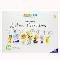 Livro Infantil Apostila - Praticando a Letra Cursiva, Aprendizado Divertido e Educativo