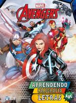 Livro infantil aprendendo caligrafia heróis marvel - letras