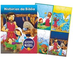 Livro infantil atividades quebra-cabeça histórias da bíblia Livro infantil atividades quebra-cabeça histórias da bíblia