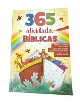 Livro Infantil Bíblico 365 Atividades Jogos, enigmas e mais