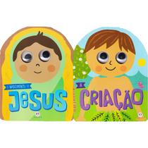 Livro Infantil Bíblico Religioso Criação Jesus Cristo 2 Vols