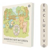 Livro Infantil Bolinha De Gude Diversão Dia E Noite Na Floresta Aventura Criativa Com Animais Divertidos Para Colori