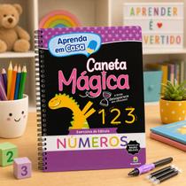 Livro Infantil Caneta Mágica Alfabetizar Didático Numeros -