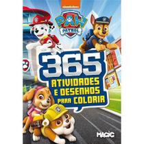 Livro infantil colorir 365 atividades patrulha canina unidade - magic kids