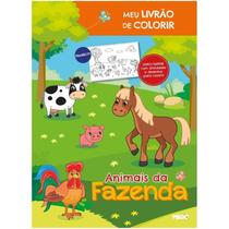 Livro Infantil Colorir Animais da Fazenda Livro Tapet - Ciranda