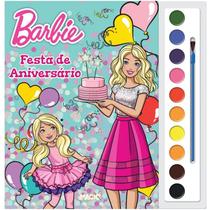 Livro infantil colorir barbie aquarela ciranda unidade