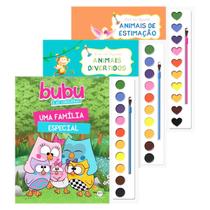 Livro Infantil Colorir Com Aquarela Animais Corujinhas