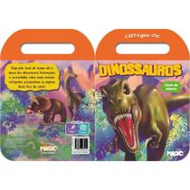 Livro infantil colorir dinossauros carregue me 32pgs ciranda unidade