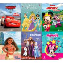 Livro Infantil Colorir Disney LER e Colorir 8PGS Sortido