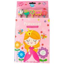 Livro Infantil Colorir É Divertido! Princesas Com Adesivos Lápis De Cor E Borrachas - Pé da Letra Livro Infantil Colorir É Divertido! Princesas Com Adesivos Lápis De Cor E Borrachas - Pé da Letra