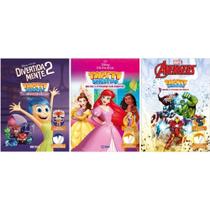 Livro Infantil Colorir Livro Tapete Disney C/ADESIVOS PCT.C/03 Livro Infantil Colorir Livro Tapete Disney C/ADESIVOS PCT.C/03