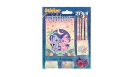 Livro Infantil Colorir Sticker Mania Stitch 09 peças - Dcl Livro Infantil Colorir Sticker Mania Stitch 09 peças - Dcl
