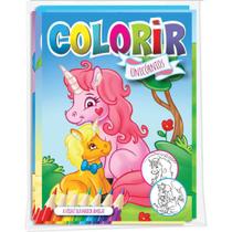 Livro Infantil Colorir Unicornios Solapa Pequeno Bicho Esperto Pct.c/08