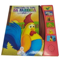 Livro Infantil: Conhecendo os sons da fazenda: Galo / Galinho - Blu Editora - Livro sonoro