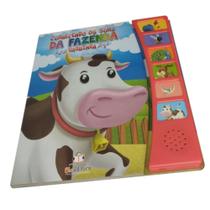 Livro Infantil Conhecendo os sons da fazenda Vaquinha / Vaca - Blu Editora - Livro sonoro