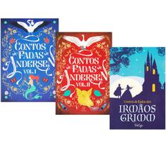 Livro Infantil Contos de Fadas Andersen Irmãos Grimm - 3 Vol