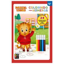 Livro Infantil Daniel Tigre - Colorindo por Números - Com Canetinhas Livro Infantil Daniel Tigre - Colorindo por Números - Com Canetinhas