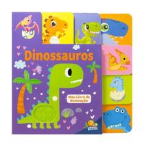 Livro Infantil de nomeação - Dinossauros - Abas e texturas - Todo livro