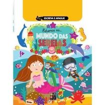 livro infantil escreva e apague ESTAMOS NO MUNDO DAS SEREIAS desenvolvimento cognitivo motor lúdico brinquedo com apagad - Carimbos e Papel