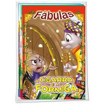 Livro Infantil Ilustrado Fabulas - Licoes Para A Vida