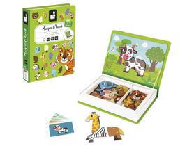 Livro Infantil Magnético Animais da Floresta Janod 10 Cartões 30 Peças Magnéticas Livro Infantil Magnético Animais da Floresta Janod 10 Cartões 30 Peças Magnéticas
