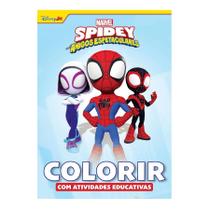 Livro infantil - marvel colorir atividades educativas - spidey