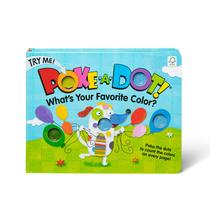 Livro infantil Melissa e Doug Poke-a-Dot: Qual é a sua cor favorita