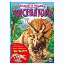 Livro Infantil Menino Desenterre um Dinossauro: Tricerátopo